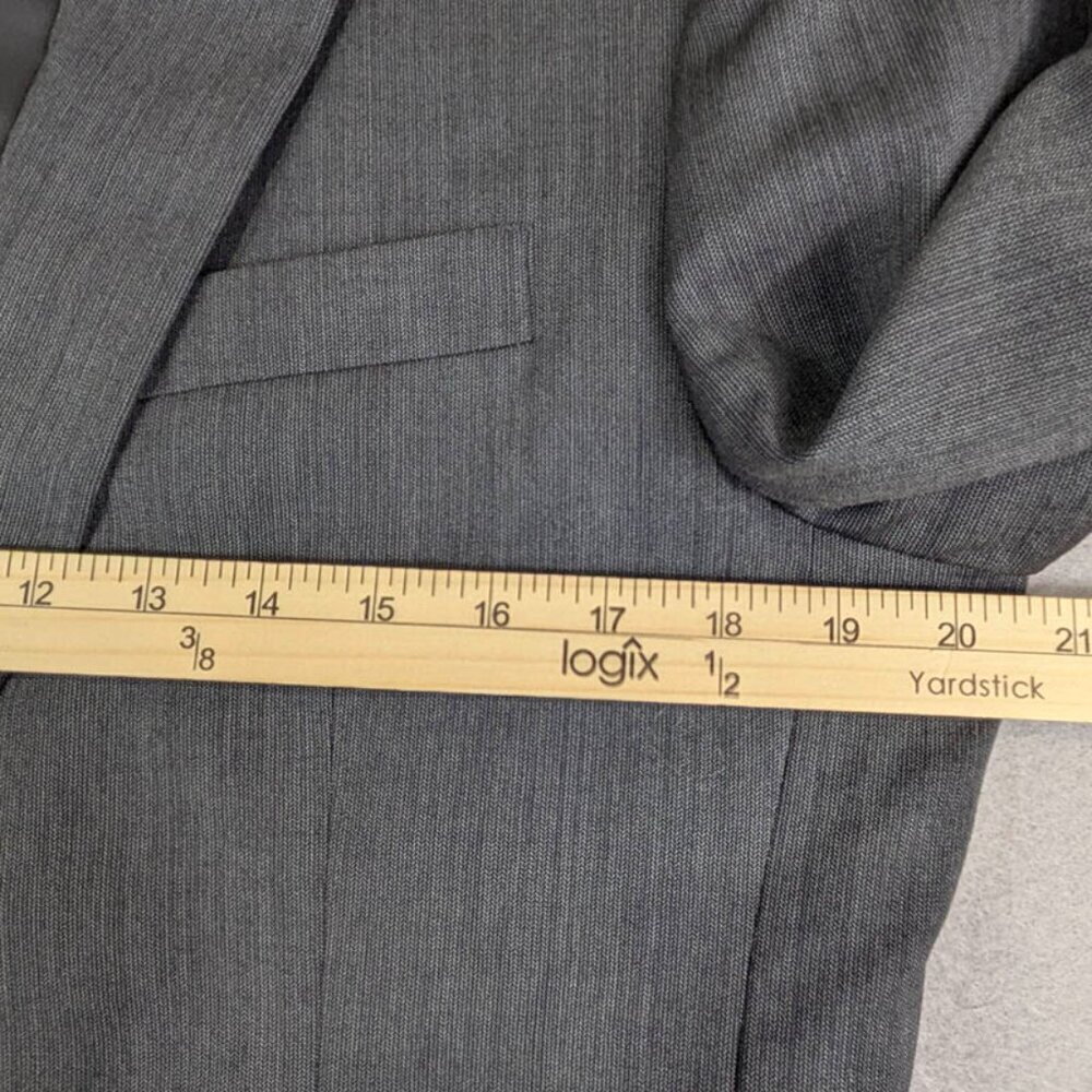 Jos A Bank Classic Collection Blazer Mens‎ 38R 100% Wool Gray 2 Button Dual Vent - Picture 9 of 14